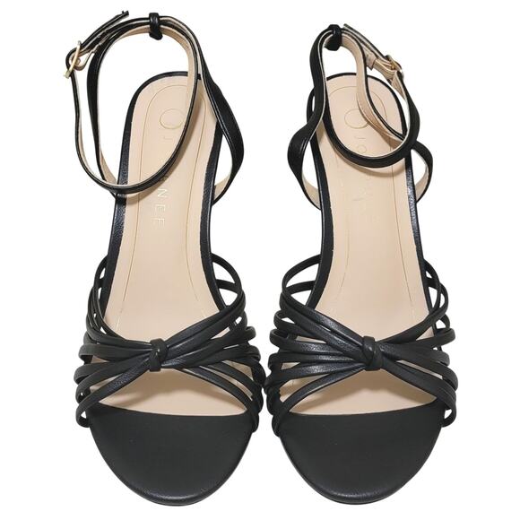 Journee Collection Women Vanita Stiletto Ankle Strap Sandals Size US 7W Black - Picture 4 of 7